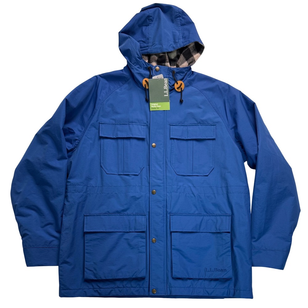 LL Bean Original Baxter State Parka 82 Blue Thinsulate Insulated Jacket Mens XL